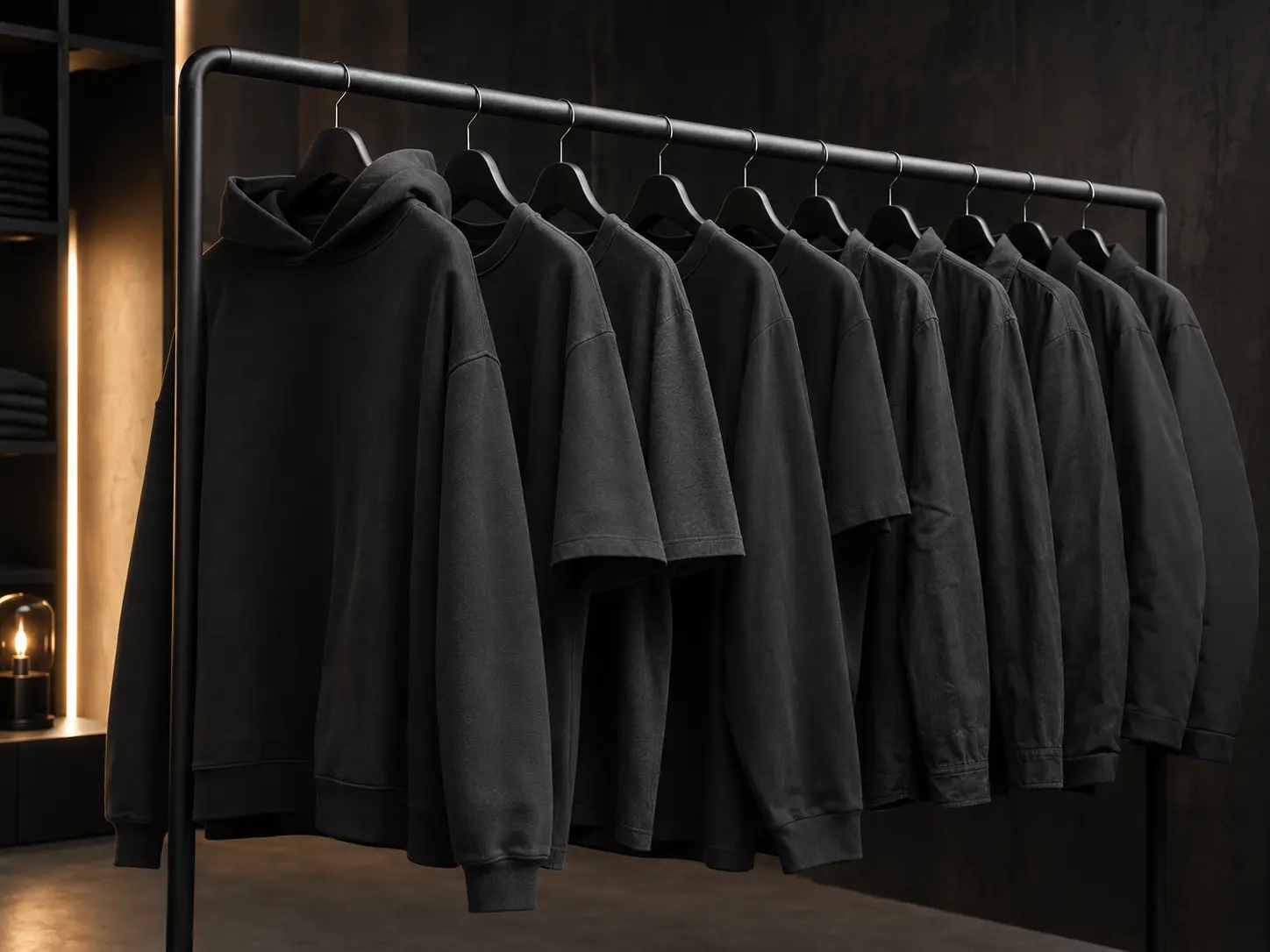 About Premium blank apparel prepared for a clothing brand