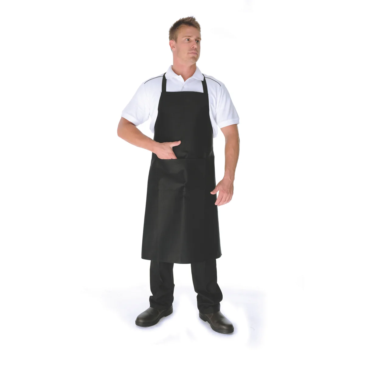 DNC P/C Full Bib Apron With Pocket | 2511